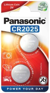 2_x_liitium patarei_mini_Panasonic_CR2025