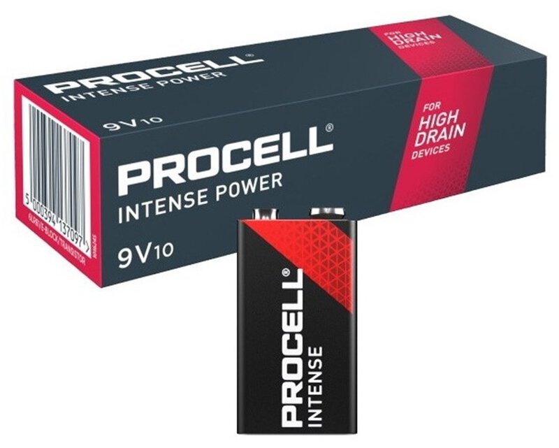 Duracell Procell BDPI6LR61 Pile alcaline intense 9V E-Block 6LR61